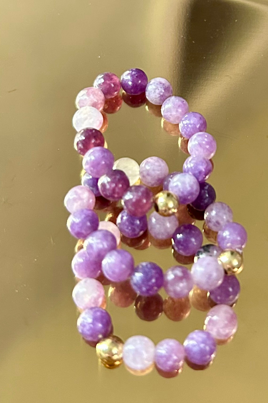 Purple and Violet Variation Ring Set