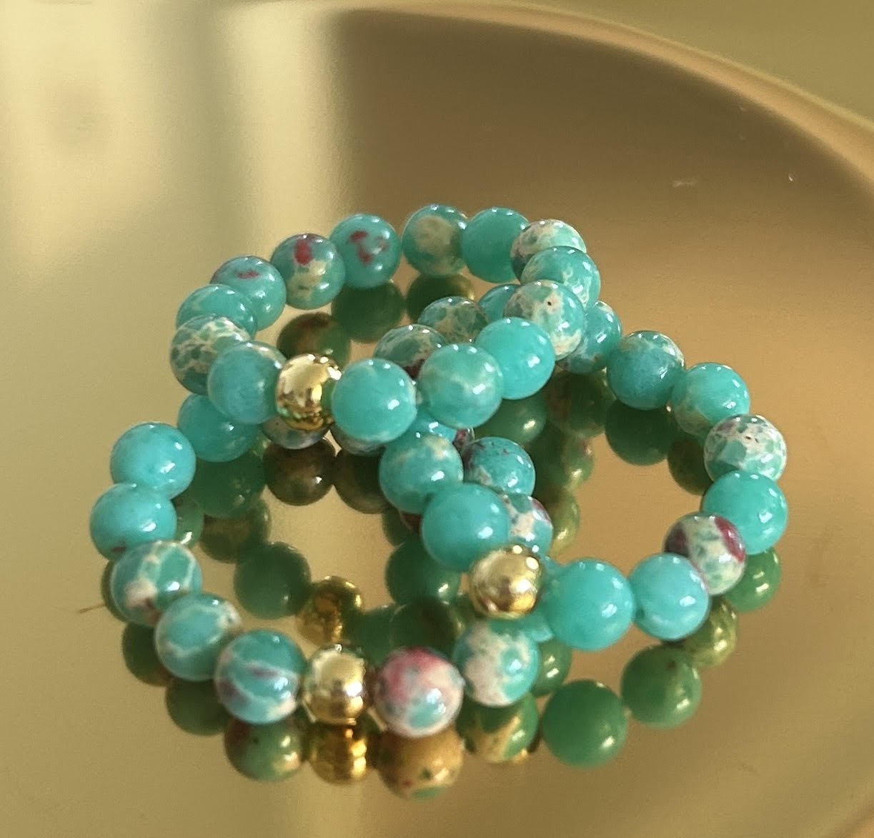 Teal with Variation Ring Set